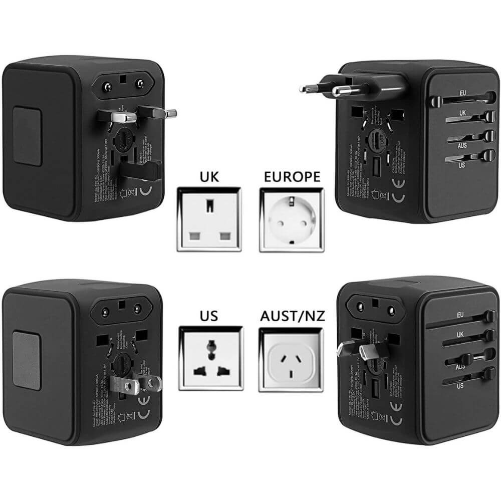 All-In-One World Travel Adapter For CPAP
