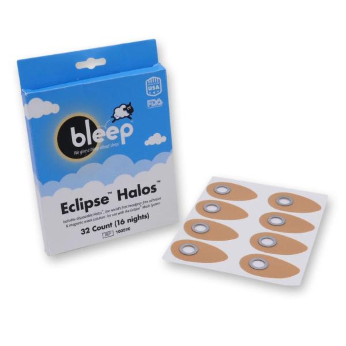Bleep Eclipse Halos CPAP Nasal Patches - 32/box
