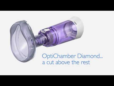 OptiChamber Diamond Valved Holding Chamber and Spacer - Philips