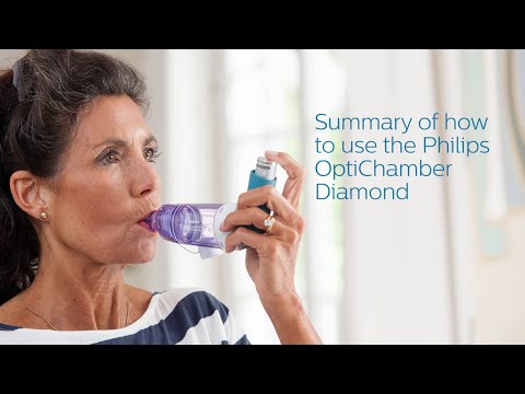 OptiChamber Diamond Valved Holding Chamber and Spacer - Philips