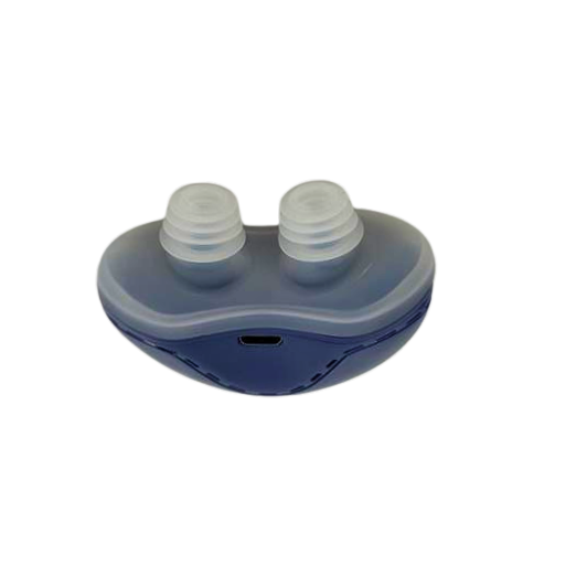 Rechargeable Anti-Snoring Aid - Adjustable Airflow Sleep Aid (White & Blue)